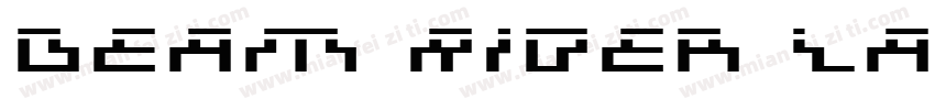 Beam Rider Laser字体转换